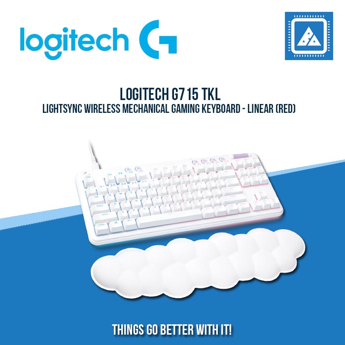 LOGITECH G715 TKL LIGHTSYNC WIRELESS MECHANICAL GAMING KEYBOARD - LINEAR (RED) LOGITECH G715 TKL LIGHTSYNC WIRELESS MECHANICAL GAMING KEYBOARD - LINEAR (RED)